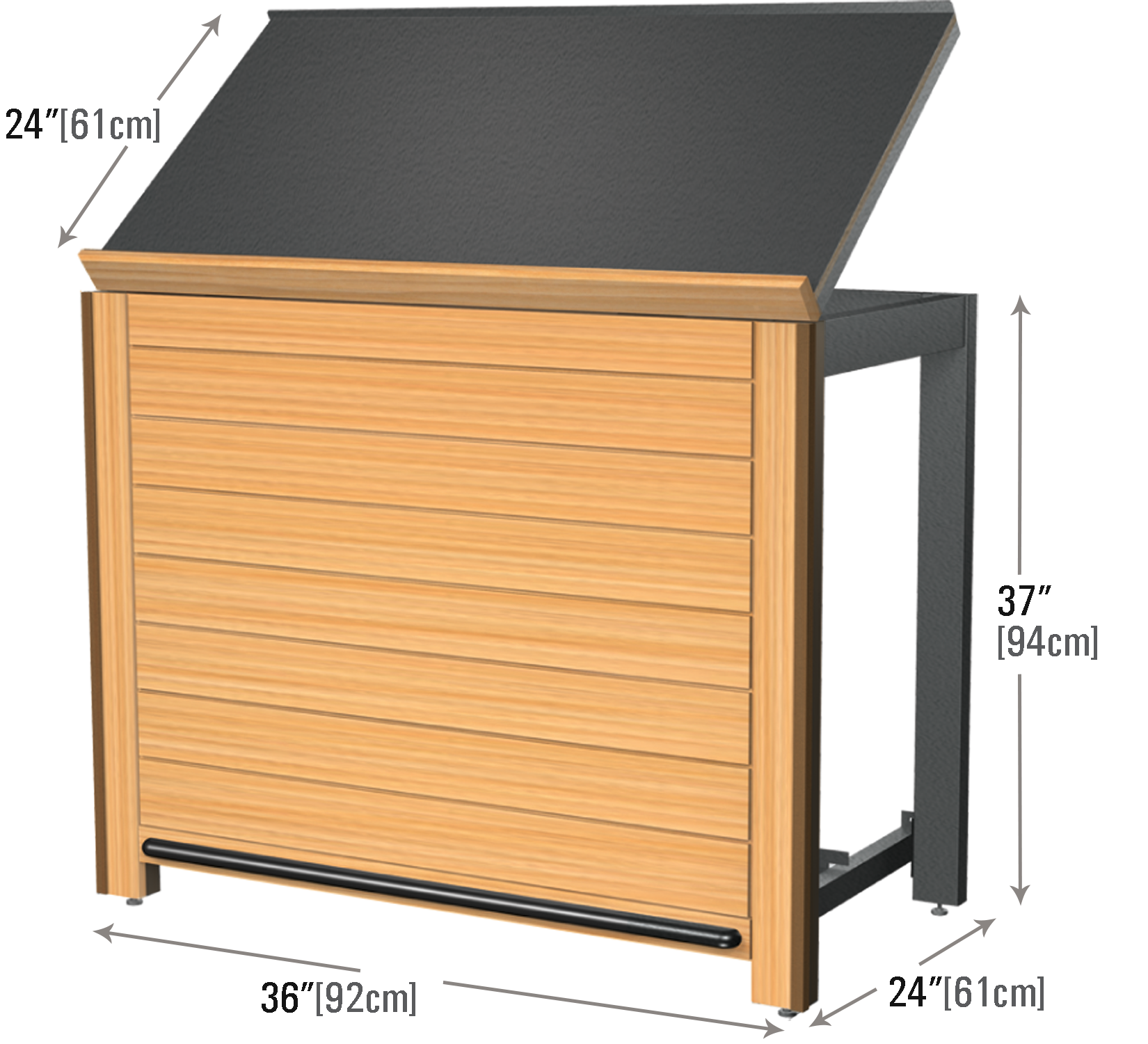 Slatted Wood Euro Table